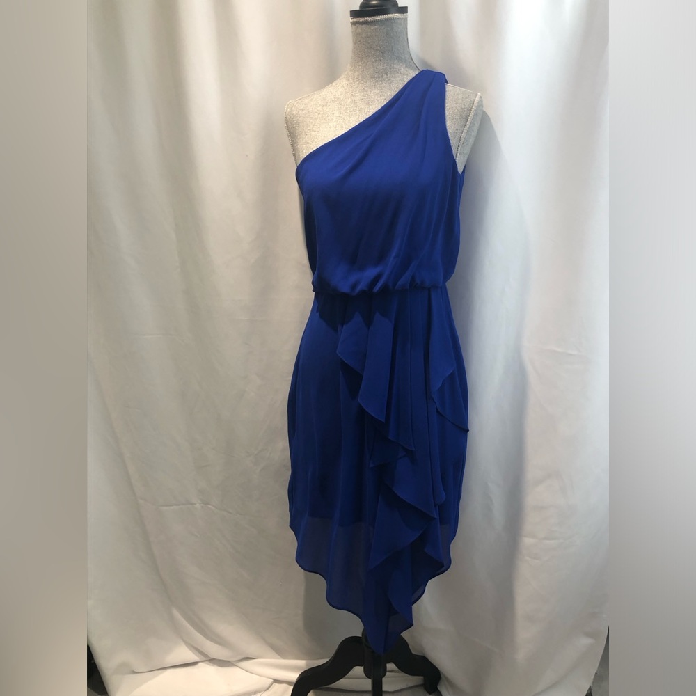 Vince Camuto Royal Blue One-Shoulder Dress